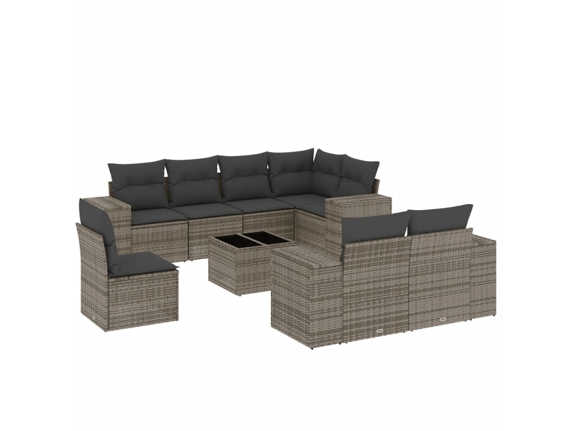 Garden Sofa Set, Garden Sofa Sets Vidaxl Cinzeto Rattan / Vime (n/a)