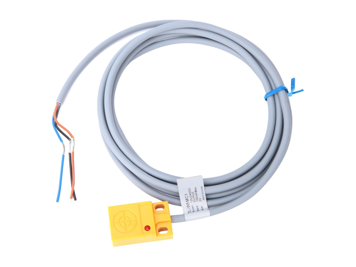 Sensor de Proximidade Indutivo TL W5MC1 NPN no 5mm 3 Fios DC 12-24V YURU