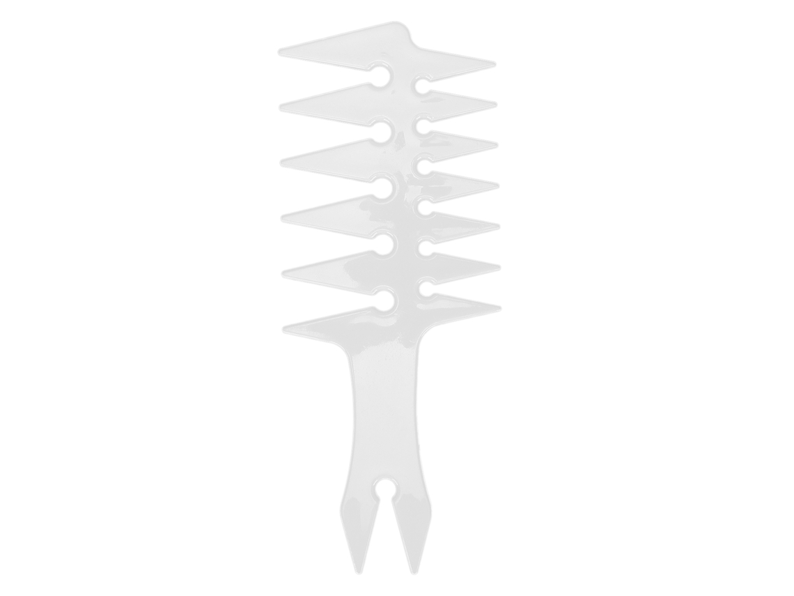 Pente De Modelagem De Cabelo De Plástico Com Dentes Largos E Duas Faces Masculino Outro
