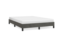 Bed Frame, Bed Frames Vidaxl Cinzeto Veludo (140 X 190 Cm)
