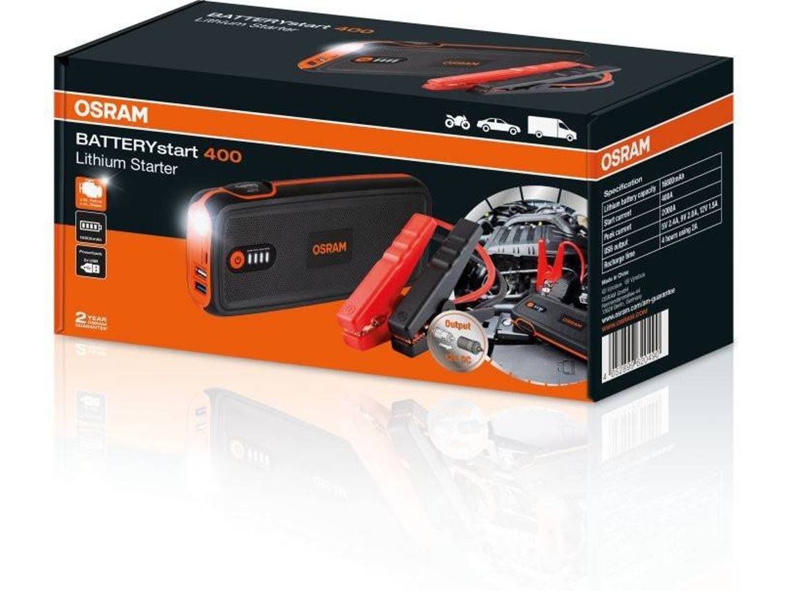 Booster 16800mAh OSRAM BATTERYstart 400 Worten.pt