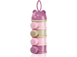 Recipiente Portátil Para Leite Em Pó Infantil, 4 Camadas, Compartimento De 270ml Cada, Sistema De Fechamento Por Torção