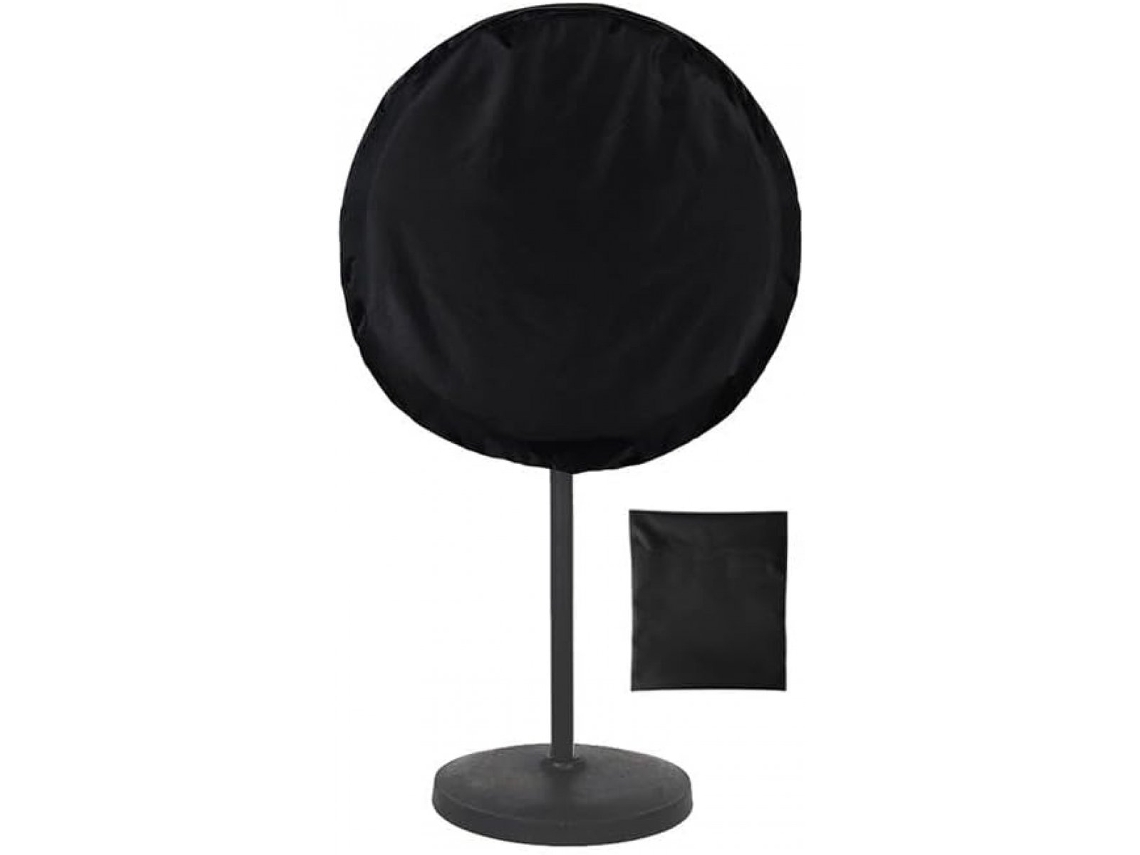 Capa Protetora Impermeável para Ventiladores de 18 a 24 Polegadas, Resistente, Preta, 61 X 19 Cm BRILVIBERA