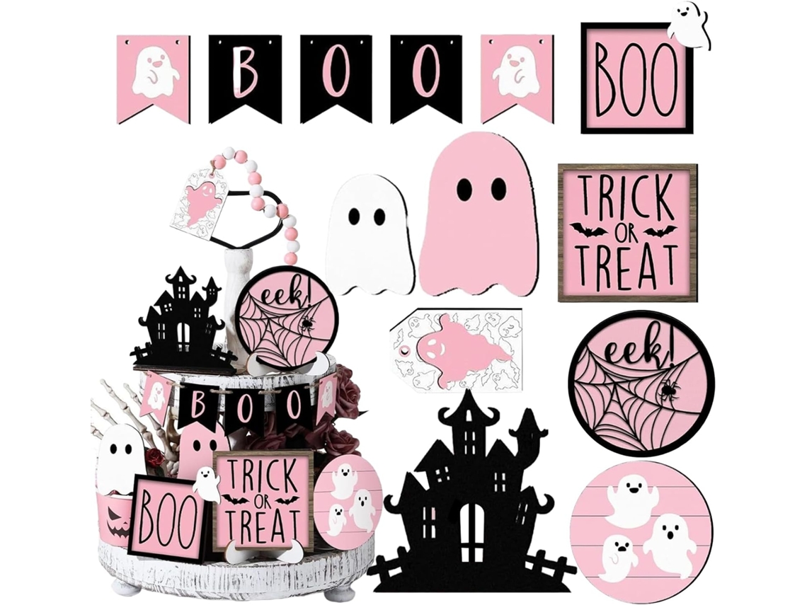 Decorações De Halloween Para Estante, 13 Peças |