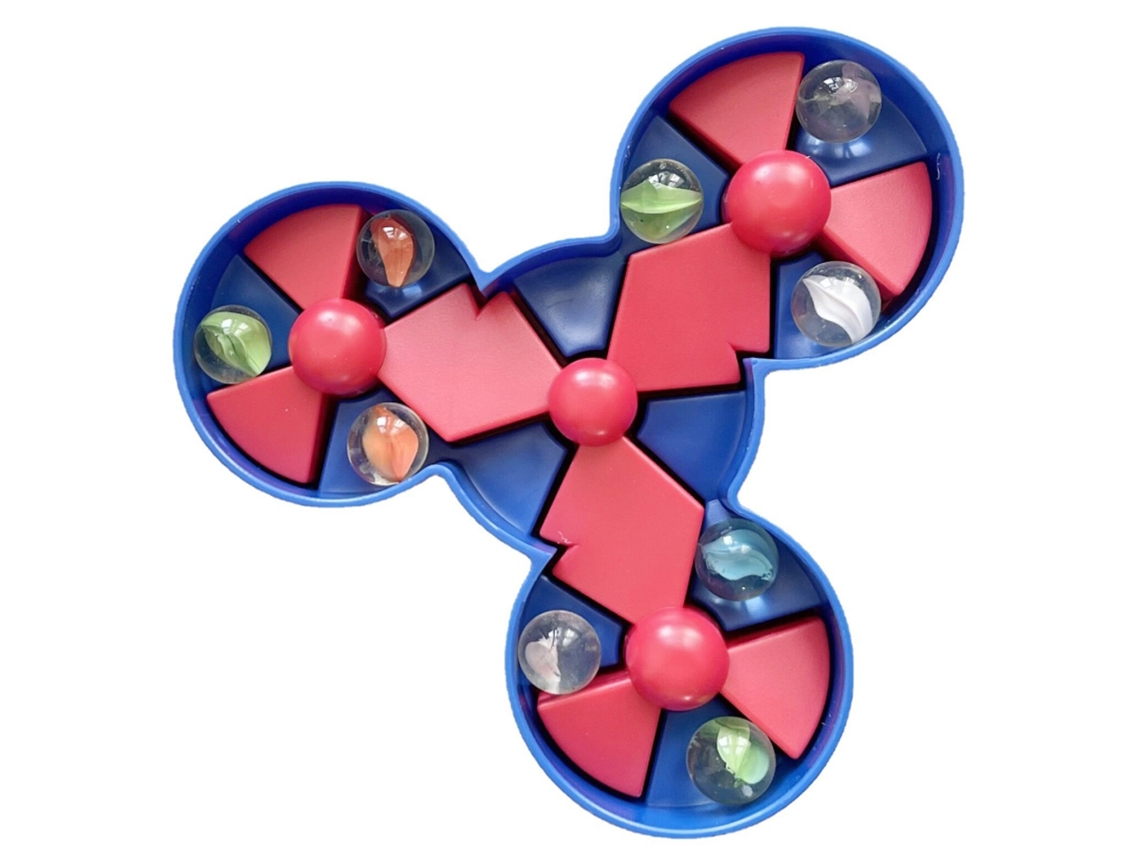 Primerox brinquedo de Bola de Descompressão Marbles com Disco Giratório Jogo de Pinball para Crianças