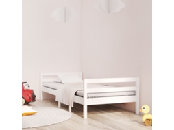 Bed Frame, Bed Frames Vidaxl Branco Madeira De Pinho (90 X 190 Cm)