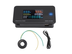 Aetheria medidor Digital de Volt amp Ac50 300v 100a com Display Lcd e Medição de Temperatura