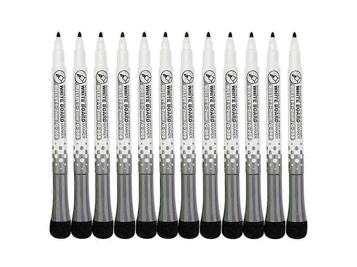 Gxin G 208 Pacote Com 12 Marcadores De Quadro Branco Para Quadro Branco, Ponta Ultrafina, Para Escola, Escritório E Casa. Olysi Shop