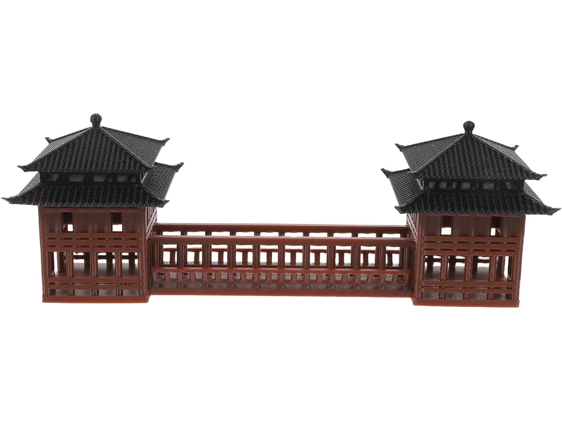 Miniatura De Edifício Tradicional Chinês 12x2,2x4,5