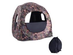 Tenda de Caça Dobrável Costway Amber para 3 Pessoas, Janela em Tela, Bolsa de Transporte AQUAFORGE