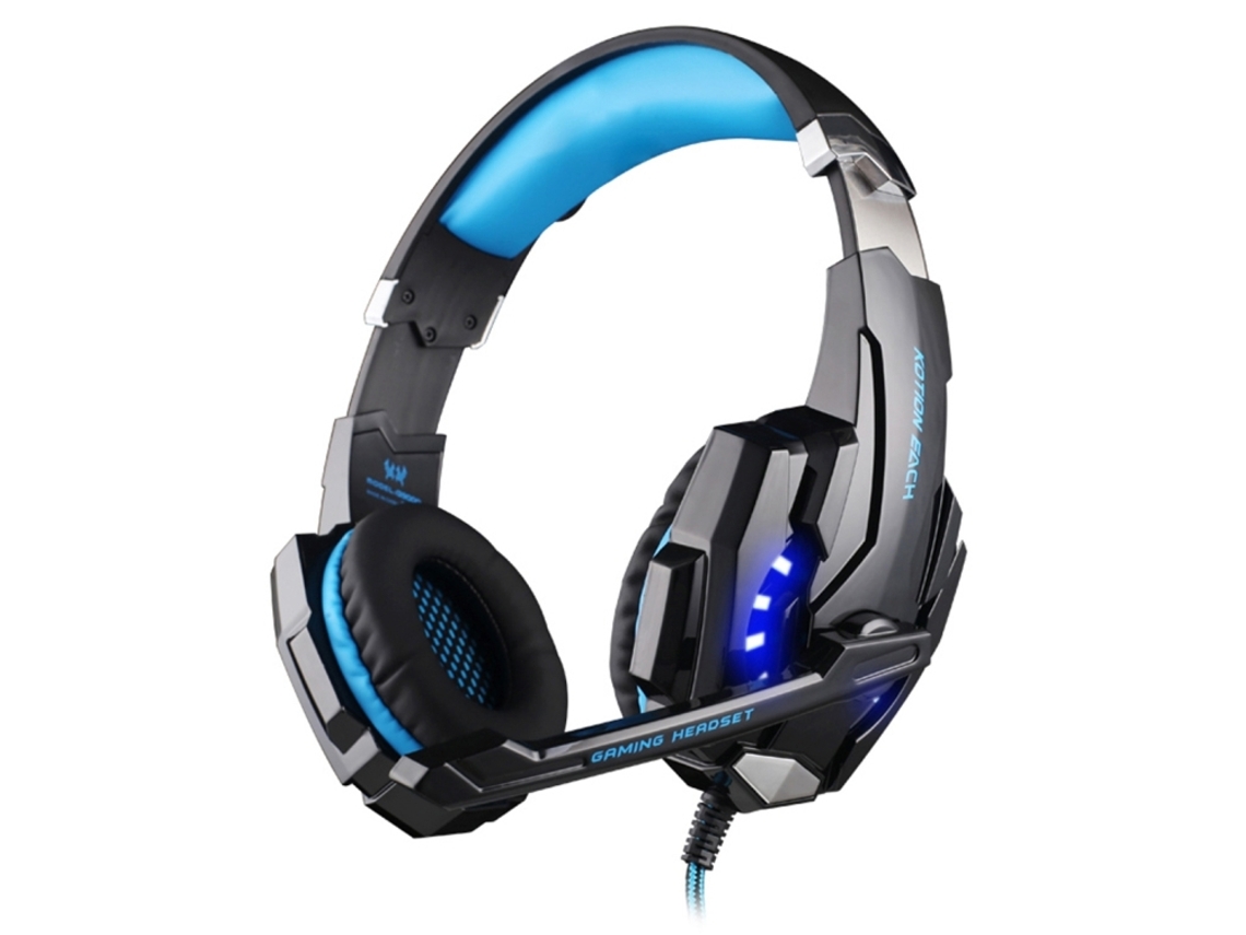 Auscultadores Gaming ZRUXE G9000 com Microfone, Luz Led e Cabo 2.2m