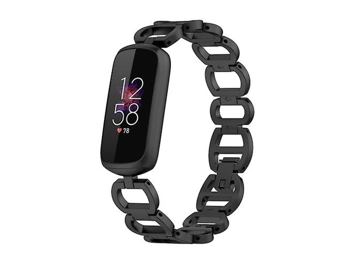 Pulseira Fitbit Luxe Edição Especial Preta Chennls, Design Versátil
