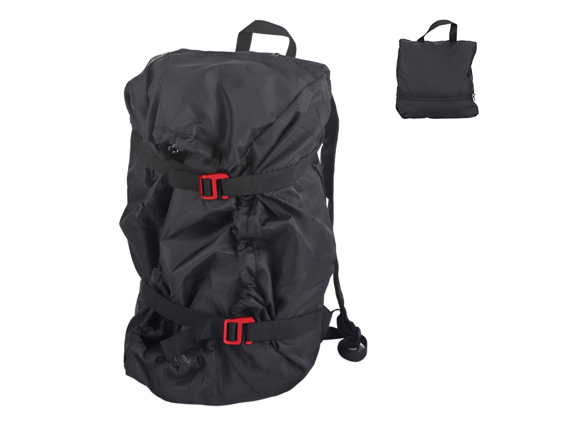 Bolsa Dobrável Para Kit De Corda De Escalada Com Alça De Ombro Para Camping E Trilhas Ao Ar Livre (preta)
