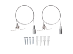 Fio De Aço Inoxidável Ajustável 90 Cm Para Pendurar Quadros, Luminárias E Exposições Arte, Suportando Até 30 Kg. -aquaforge