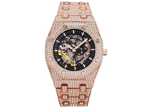 Relógio Diamante TRUMSEN Homem V300 (Aço Inoxidável - Rosa)