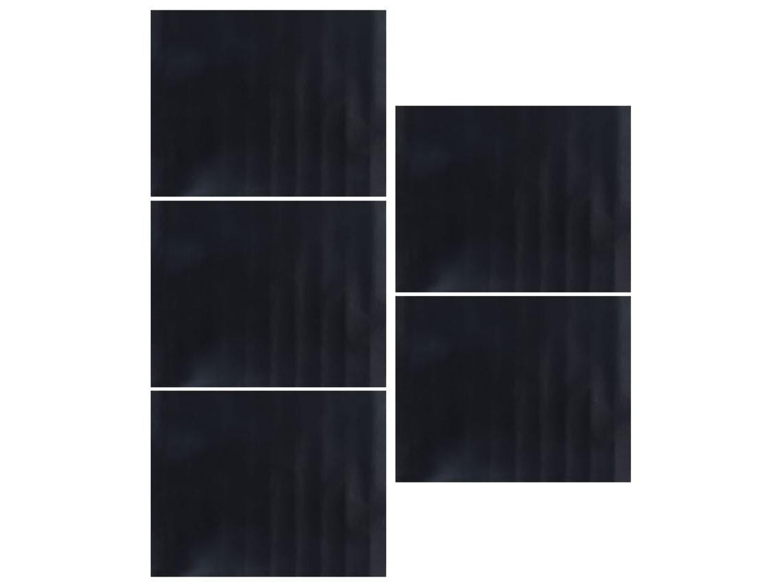 5pcs Esteira de Churrasco Retangular PTFE Antiaderente Reutilizável para Grelha