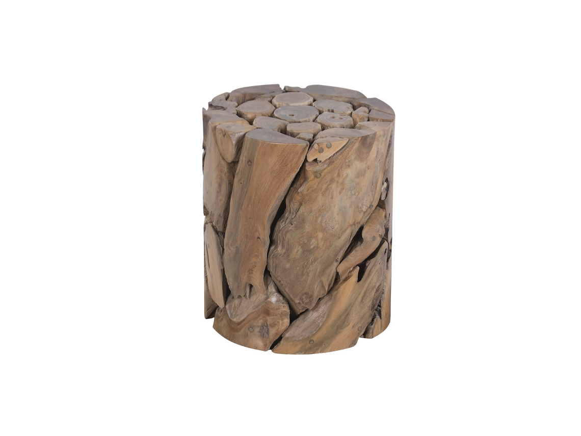 Repousa Pés Home Esprit Castanho 35 X 35 X 40 Cm