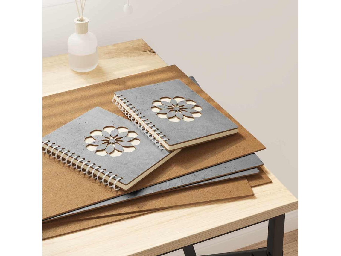 Vidaxl Painéis De Decoração 12 Unid. Cinzento Cimento