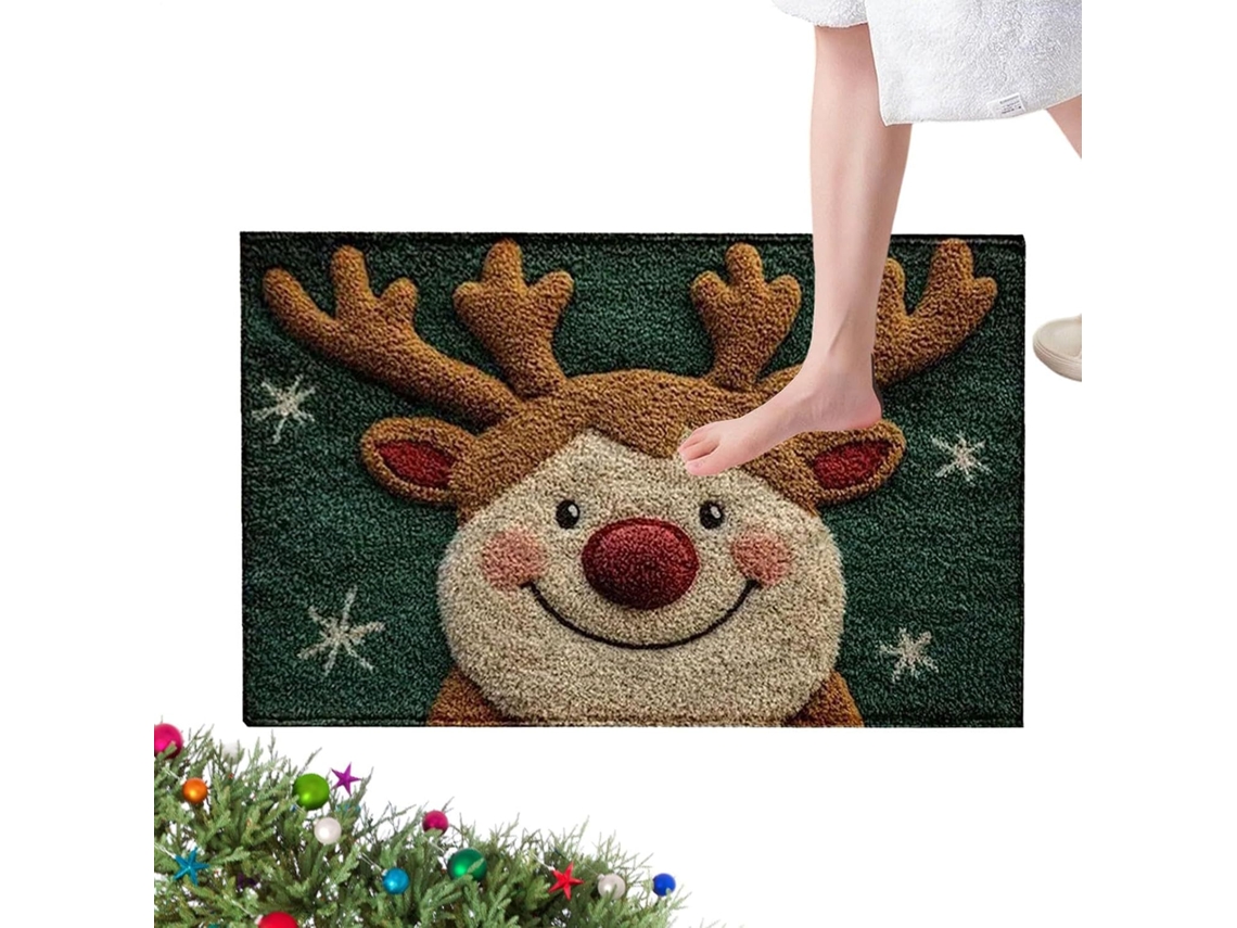 Tapete De Natal Antiderrapante Com Estampa Para Cozinha E Banheiro |
