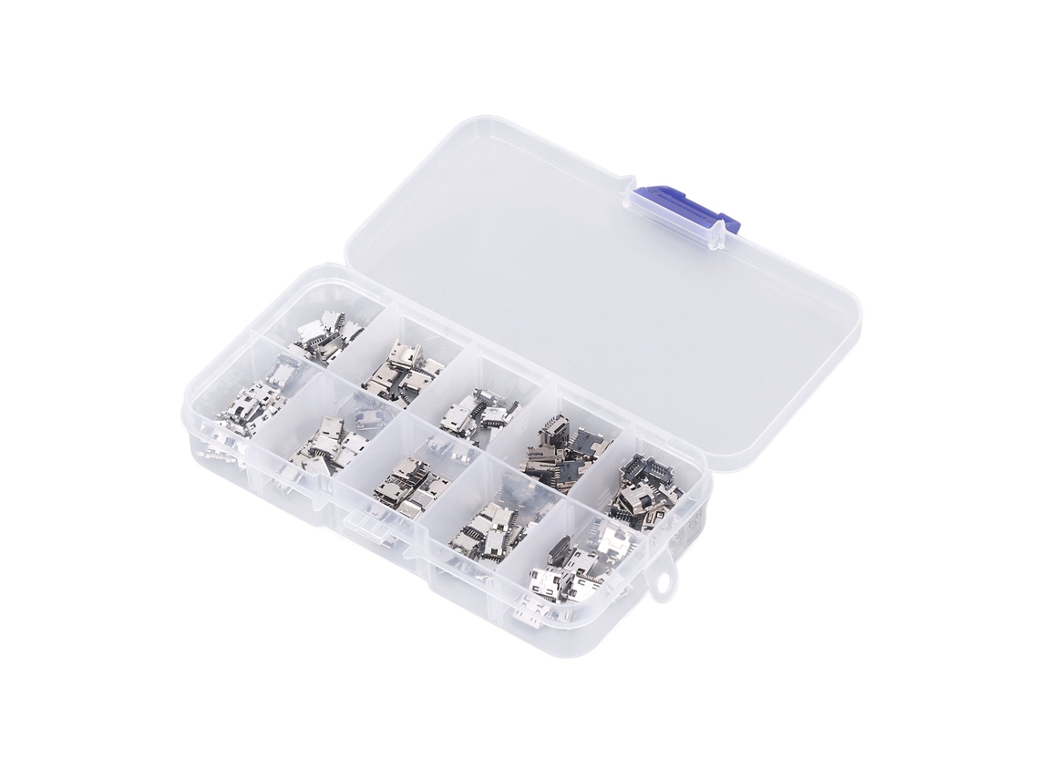 Conector Plug Usb Fêmea Micro Mini Para Eletrodomésticos