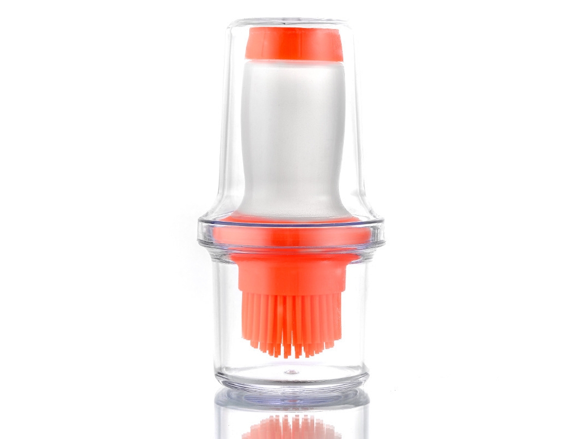 Escova para garrafa MDUG de óleo, recipiente de vidro, spray, laranja