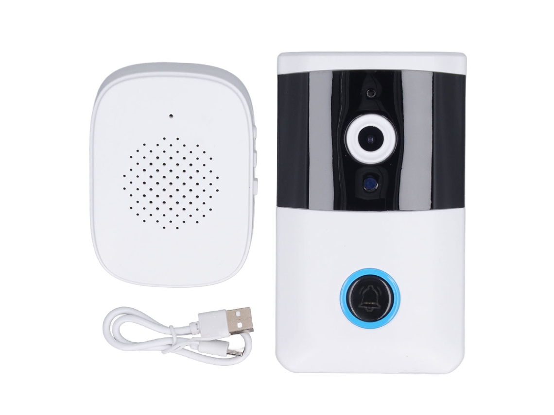 Campainha Inteligente Sem Fio Com Câmera Wifi 2.4g