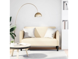 Vidaxl Sofá-luvas 109 Cm Tecido Corduroy Creme