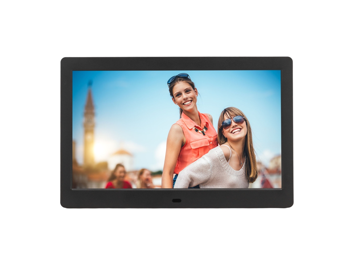 Moldura De Foto Digital 10 Pol. Tela Lcd Hd Suporte Vídeo Relógio Calendário Com Controle Remoto 100 240 V Plugue Ue