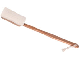 Escova De Banho Healeved Luffa Com Cabo Madeira E Esponja Esfoliante Para Limpeza Completa Do Corpo