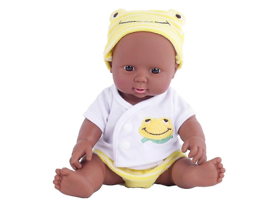 Boneco Bebé Realista 30 Cm Com Olhos Abertos E Roupa