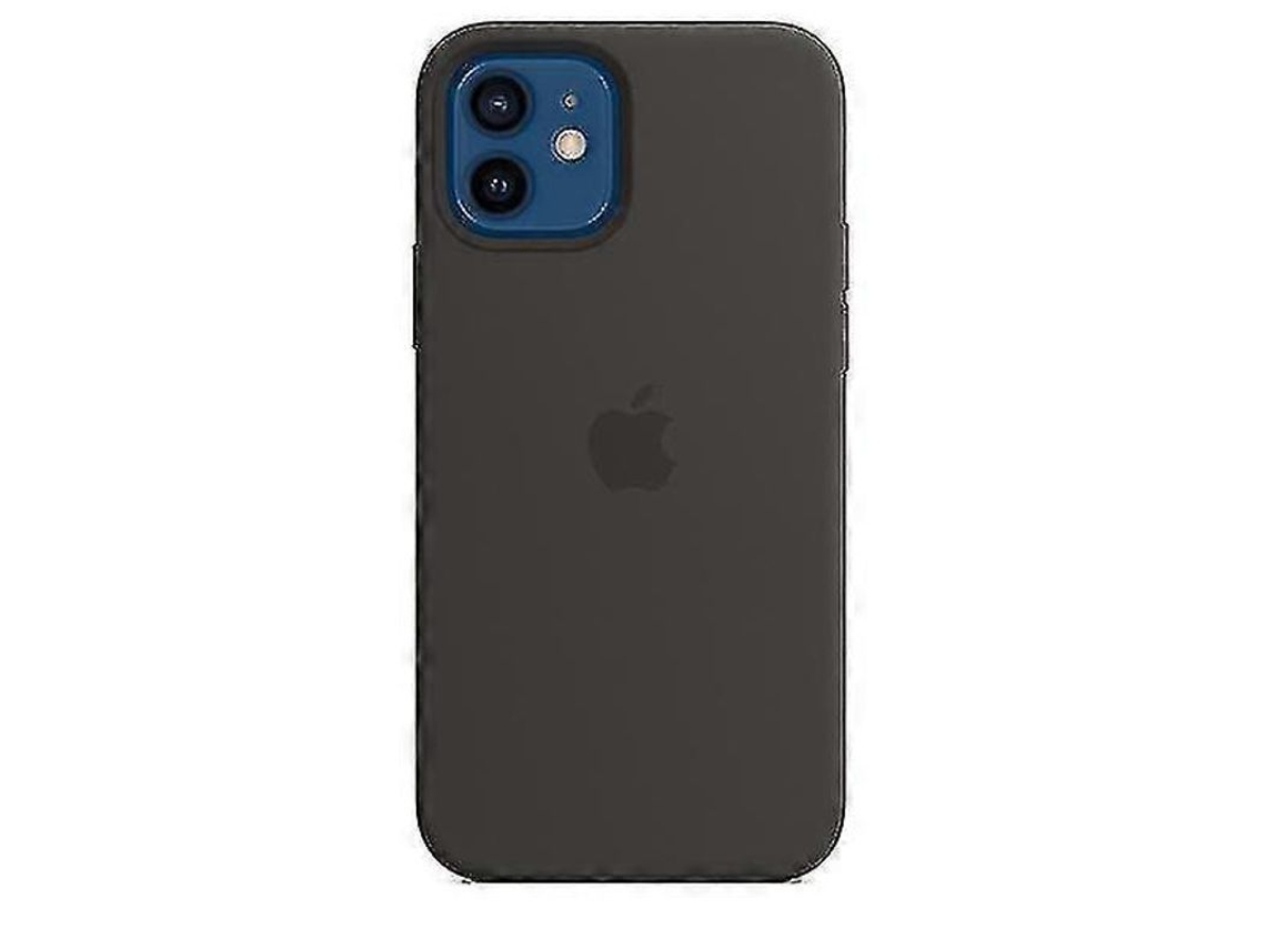 Caso De Silicona Com Magsafe Para Iphone 12 E 12 Pro Max Preto, Protetor Antideslizante E Anticair 12 Pro Max Negro