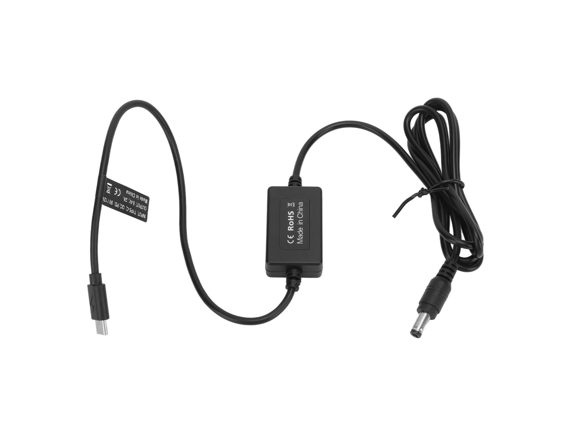 Type C Input To Dc 5.5x2.1mm Output Power Cable Camera Battery Cable For Monitor Fill Light Digital Camera LAXISCREED