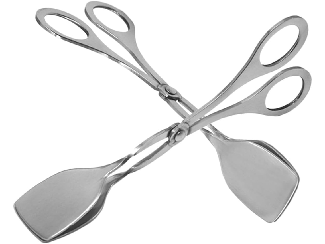 Pinça De Cozinha Doitool Aço Inoxidável, 2 Peças, Para Churrasco, Servir E Uso Em Buffet Conjunto De Pinças Metal