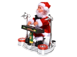 Boneco Papai Noel Elétrico Toca Piano Música Decorativo Natal Presente S/MARCA