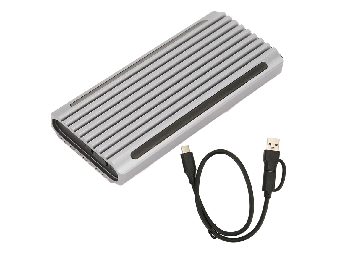 Enclosure Para Ssd Nvme M.2 10gbps Tipo C Usb 3.1 Rgb De Alumínio Para 2230-2280