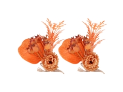 Aro Para Guardanapkin Flor Decorativo Inovador 2 Unidades