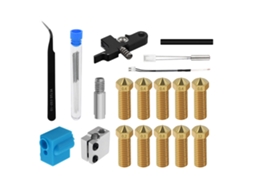 Kit Extruder Com Bicos Volcano, Mangueira Silicone, Bloco De Alumínio Para Impressora 3d Artillery Sidewinder X1 Genius