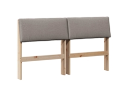 Cinzento acastanhado Cabeceira Estufada 135 Cm MAISON EXCLUSIVE