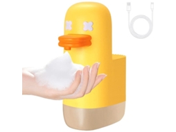 Nova Line dispenser de Sabão Automático com Espuma, Recarregável, Ipx4, Design de Pato para Bebês