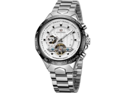 Lurelia Relógio Mecânico Masculino, Automático, Luminoso, Turbilhão, 43 Mm, Aço Inoxidável, Vidro Mineral, Resistente À Água 30m