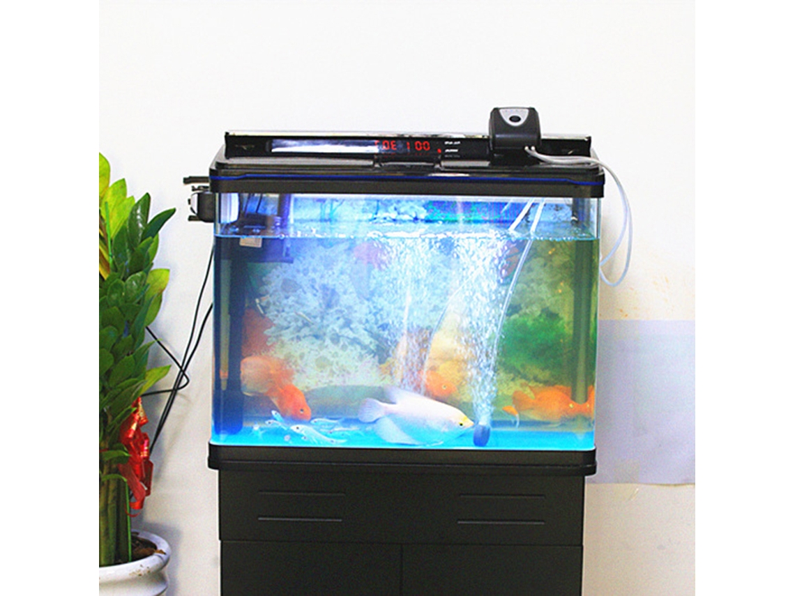 Bomba de Ar Solar 3.5w para Aquário Tanque Peixe Lagoa com Bateria Recarregável e Pedra de Bolhas