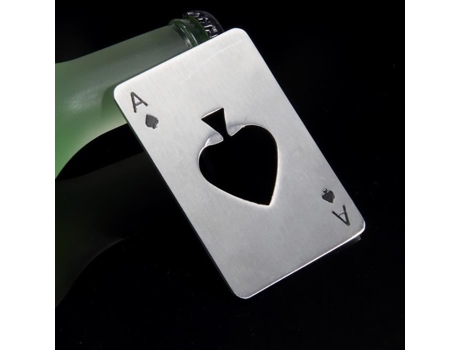 Abridor De Garrafas Não Especificado Carta De Poker Aço Inoxidável 420 8.5x5.5cm Contemporâneo Happyhomy