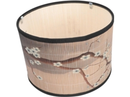 Abajur De Bambu Estilo Japonês Com Capa Decorativa Para Lâmpada, Ideal Para Uso Interno. Acessório De Iluminação Moderno.