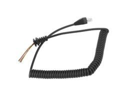 Aetheria linha de Mola Telefônica 67a8j para Microfone Yaesu Ft 450 Ft 817 Ft 900 Pvc Preto