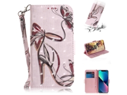 Capa De Couro Flip Horizontal Colorida 3d Para Iphone 14