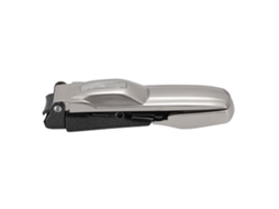 Tesoura De Unhas Com Catcher Abertura Larga Portátil Inox Cor Champanhe