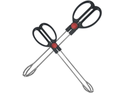 Conjunto De 2 Pinças Reutilizáveis Em Aço Inoxidável Para Alimentos, Com Cabo Confortável, Design Simples E Delicado