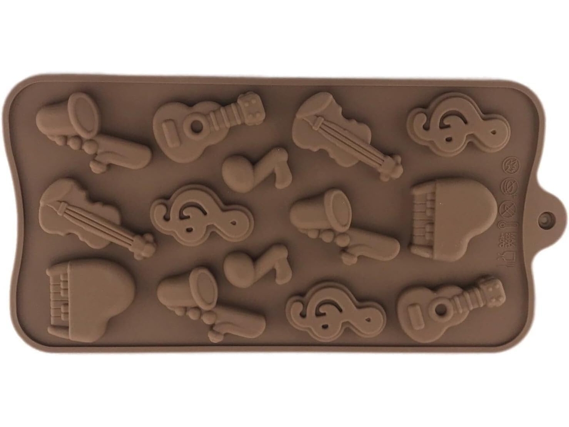 Forma De Silicone Antiaderente Para Chocolate Com 29 Formatos Diferentes