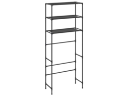 Estante de 3 Prateleiras Lavandaria 69x28x169 cm Preto MAISON EXCLUSIVE