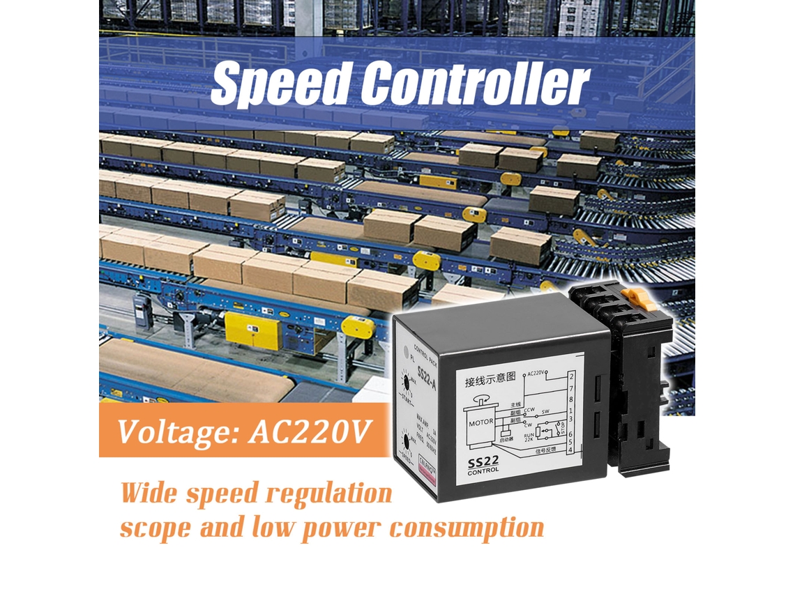 Regulador De Velocidad Ss22-a 6-250w Ac220v 3a Control Motor Preciso